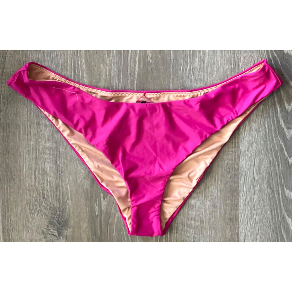 J. Crew NWT Women's Size XXL Pink Curved Waist Cheeky Bikini Bottom BC125